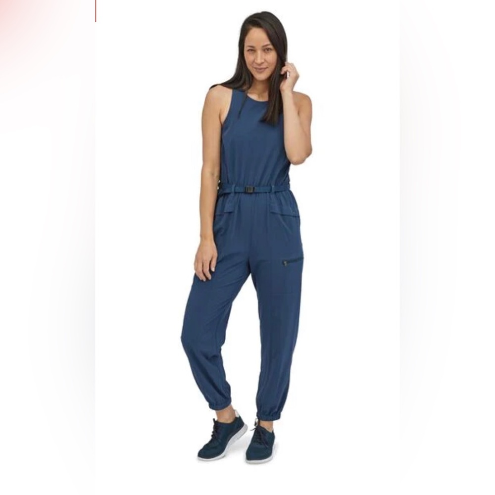 Patagonia womens Fleetwith Romper in Tidepool Navy Blue sz S